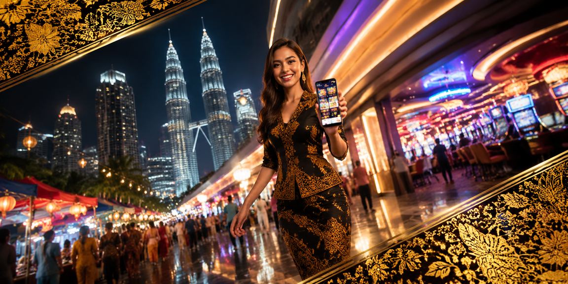 Pemain Kuala Lumpur menikmati permainan blackjack meja langsung di y10 dengan motif batik